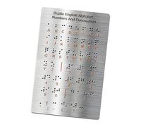 AMSLSIU Tablero Braille con Puntos en Relieve: Herramienta de Aprendizaje Que Mejora la Participación y la Alfabetización de Personas Ciegas de Varias