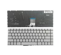 AMSLSIU Teclados cableados Que conectan los componentes Grises de la computadora Diseño de EE. UU. Teclado Piezas para portátiles Reemplazo computadora portátil Accesorio para PC