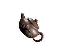AMSLSIU Tetera Zisha redonda hecha a mano, tetera con filtro para ceremonia del té, Zisha con filtro de Kung Fu, auténtica china, Primavera de 170 ml