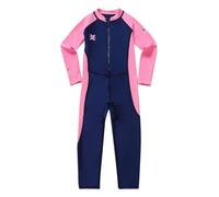 AMSLSIU Traje de baño Infantil de Secado rápido con protección Solar para niños y niñas. Traje baño Manga Larga Que Cubre Todo el Cuerpo para Que los niños se sientan cómodos y Seguros Dentro y