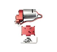 AMSLSIU Transmisión de caja de cambios Motor 370, 34T, para HobbyPlus 1/18 CR18P Rock Van, desbloqueo del verdadero poder HOBBY PLUS 1/18 CR18P Rock, Rojo