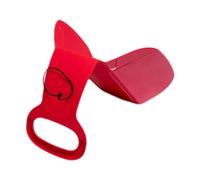 AMSLSIU Trineo de Nieve Resistente a la Intemperie para niños y Adultos, Juguete de Invierno, Tabla Deslizante de césped, tobogán, Actividades invernales, Rojo