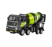 AMSLSIU Vehículo de Juguete de Metal Fundido a presión, Herramienta educativa para niños Que Permite un Aprendizaje Divertido sobre vehículos y principios ingeniería, Negro, Verde, Carro Mezclador