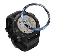 AMSOH Marco de estilo de anillo de bisel para Garmin Fenix 7 6 6X Pro 5 Plus Smart Watch cubierta de acero inoxidable anillo de protección antiarañazos (Color: B, tamaño: para Fenix 6X-6X Pro)