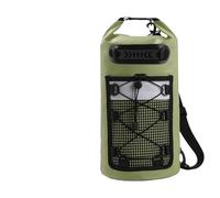 AMSOH Mochila seca de PVC para natación, para mujeres y hombres, 10 L y 20 L, impermeable, para hombro, kayak, senderismo, a la deriva, rafting, surf, barco, Green, 10 L