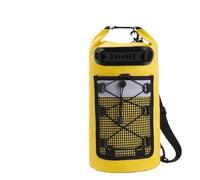 AMSOH Mochila seca de PVC para natación, para mujeres y hombres, 10 L y 20 L, impermeable, para hombro, kayak, senderismo, a la deriva, rafting, surf, barco, Amarillo, 30L