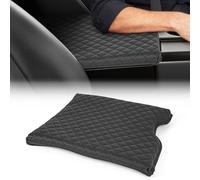 AMSPRAC Funda de consola central más gruesa para Ford F150 2015-2025/F250 F350 F450 F550 2017-2025 con consola de asiento 40/20/40 solamente, funda para reposabrazos de consola media, protector de