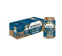 Amstel Oro 00 Cerveza Tostada Sin Alcohol Pack Latas, 10 x 33cl