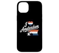Amsterdam Amsterdam Países Bajos Bicicleta Molino I Love Amsterdam Carcasa para iPhone 14 Plus