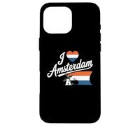 Amsterdam Amsterdam Países Bajos Bicicleta Molino I Love Amsterdam Carcasa para iPhone 16 Pro MAX