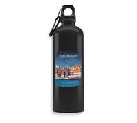 Amsterdam - Botella de agua de los Países Bajos Holanda, botella de viaje, botella de deporte al aire libre