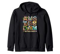 Amsterdam City Name Travel Souvenir - Regalo turístico Sudadera con Capucha