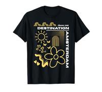 Amsterdam Elige tu destino Países Bajos Boho Abstract Camiseta