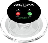 Amsterdam está Llamando y Debo IR a Holanda de Viaje PopSockets PopGrip para MagSafe