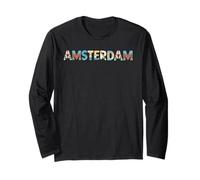 Amsterdam Holanda Recuerdo de viaje Tulipanes holandeses Manga Larga