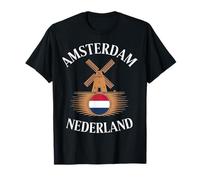 Amsterdam Nederland Travel City Design Camiseta