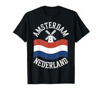 Amsterdam Nederland Travel City Design Camiseta