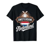 Amsterdam Nederland Travel City Design Camiseta
