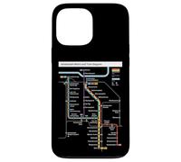 Ámsterdam Netherlands Metro Suburban Railway - Mapa de ruta Carcasa para iPhone 13 Pro Max