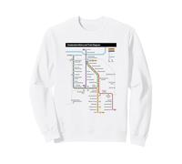 Ámsterdam Netherlands Metro Suburban Railway - Mapa de Ruta Sudadera