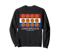 Amsterdam Netherlands Stroopwafel Foodie Vintage Souvenir Sudadera
