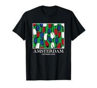 Amsterdam Netherlands Tulip Vintage Souvenir Camiseta