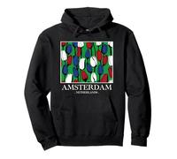 Amsterdam Netherlands Tulip Vintage Souvenir Sudadera con Capucha