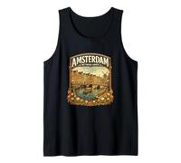 Amsterdam Países Bajos Ámsterdam Viaje a Ámsterdam Holandés Camiseta sin Mangas
