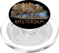 Amsterdam Países Bajos Holanda Viaje Souvenir City Gift PopSockets PopGrip para MagSafe