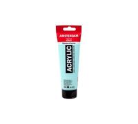 Amsterdam Pintura acrílica Standard Series Verde turquesa claro 660, 120 ml, opaca, pigmentos resistentes a la luz, viscosidad media, acabado satinado, aglutinante 100% resina acrílica