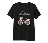 Amsterdam Recuerdo de Bicicleta Holanda City Trip Países Bajos Camiseta Premium