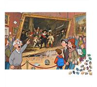 Amsterdam Rijksmuseum Rembrandt Frame Tilt Puzzle De Madera Impermeable Puzzles De 1000 Piezas Regalos para Adultos Colorido Rompecabezas Juegos Desafiantes