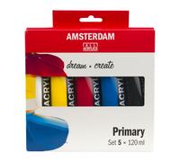 Royal Talens Amsterdam – Pintura acrílica Standard – Set Teoría del Color 5x120 ml