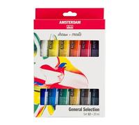 Amsterdam Standard Series Set de Pintura Acrílica para Novatos | Set de Mezcla de Colores (12 x 20 ml) | Colores Básicos