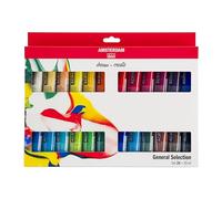 Amsterdam Standard Series Set de Pintura Acrílica para Novatos | Set de Mezcla de Colores (24 x 20 ml) | Colores Básicos