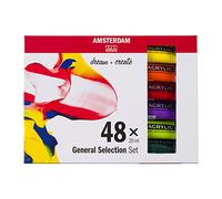 Amsterdam Standard Series Set de Pintura Acrílica para Novatos | Set de Prueba (48 x 20 ml) | Selección de Colores Básicos