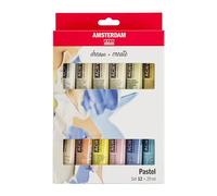 Amsterdam Standard Series Set de Pinturas Acrílicas | Set de Pastel (12 x 20 ml) | Colores Pastel Suaves | Pinturas Pastel