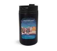 Amsterdam - Taza de viaje con aislamiento, diseño de Holanda y Holanda