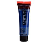 Amsterdam Tubo de pintura acrílica Standard Series - 20 ml Azul ftalo 570 - Alta resistencia a la luz - Viscosidad media versátil - Acabado satinado duradero - A base de agua - Made in Netherlands