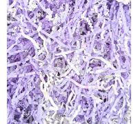 Amsthow Relleno de papel de corte arrugado para caja de regalo, 1/2 libra, cesta triturada de diamante blanco y morado, relleno de hierba de rafia para decoración del día de San Valentín (diamante