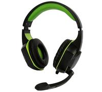 Amstrad Pro Gamer Basic AMS H555 - Auriculares con retroiluminación LED (40 mm, con micrófono Integrado, Ajuste de Volumen)