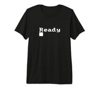 AMSTRAD & Schneider CPC 464: Listo (Letras Blancas Grandes) Camiseta Premium