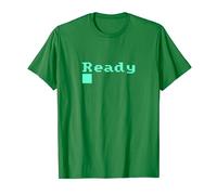 AMSTRAD & SCHNEIDER CPC 464: READY (big letters, monocromo) Camiseta