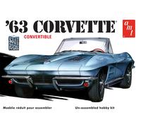 AMT 1963 Chevy Corvette Convertible 1:25 Scale Model Kit (Importación USA)