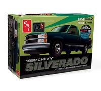 AMT 1992 Chevrolet Silverado Shortbed Fleetside Pickup Easy Build Kit de modelo a escala 1:25