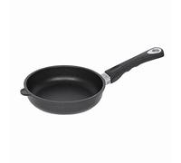 AMT Gastroguss 2059561 Ronda sartén Plana Moldeada Aluminio Negro/Gris 20 cm