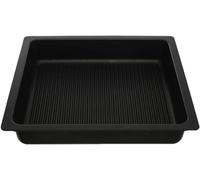 AMT Gastroguss Gastronorm AMZN-I-53733 - Recipiente alto GN 2/3 con base para barbacoa, apta para inducción, 35,4 x 32,5 cm, 5,5 cm de alto, sin asas, Lotan antiadherente