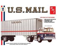 Amt / Mpc AMT1326 - 1/25 Ford C900 US Mail Camión W/ USPS Remolque - Nuevo