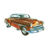 AMT Skill 2 Model Kit 1951 Chevrolet Bel Air 2-in-1 Kit Retro Deluxe Edition 1/25 Scale Model