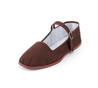 amtax Womens Classic China Flats, Casual China Doll Shoes, Cotton Mary Janes, Chino Tai Chi Shoes, café, 36 EU